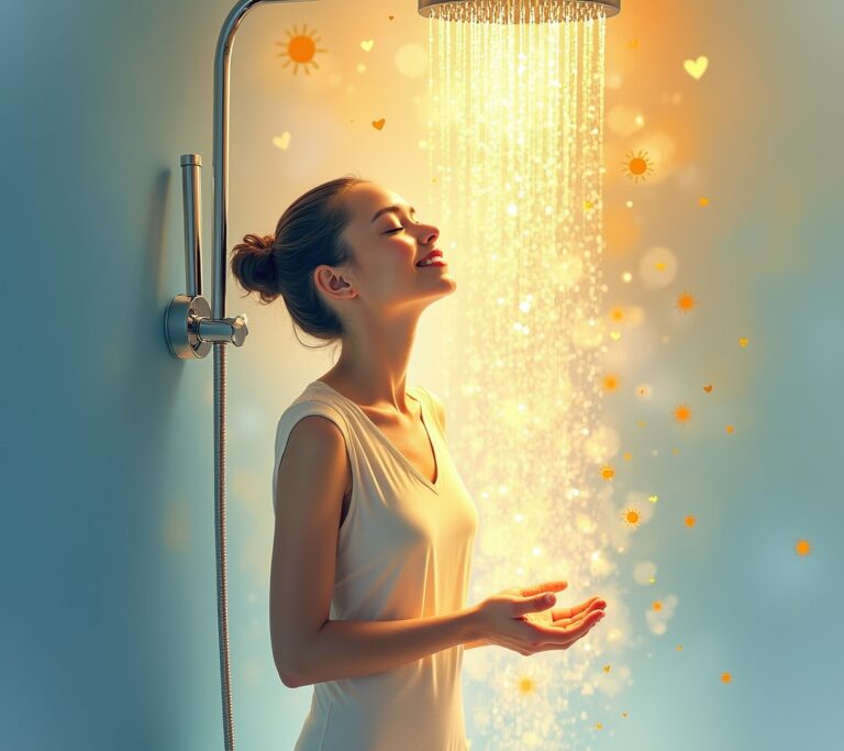 Person reflecting peacefully under water